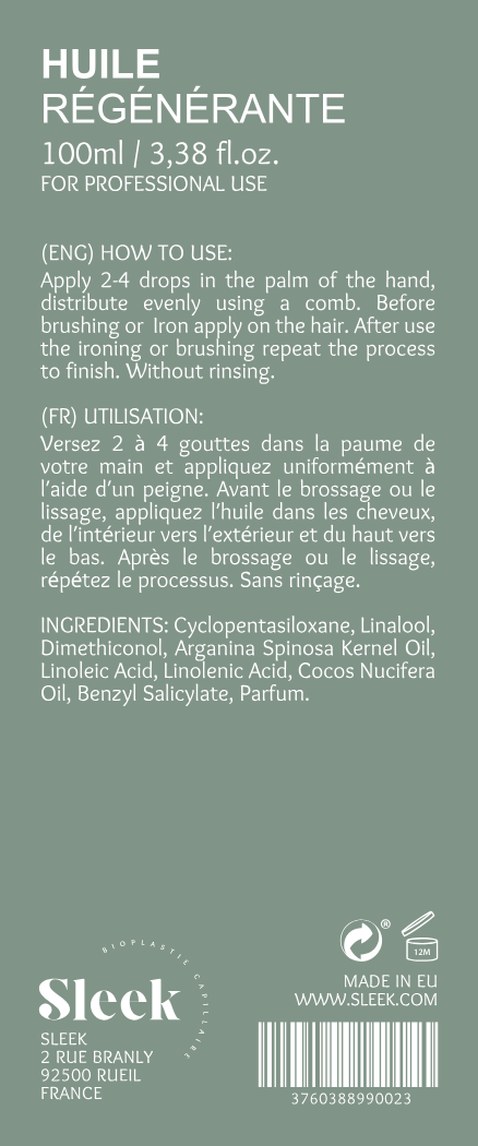Huile de figue de barbarie SLEEK - Barbarie fig Oil 100 mL